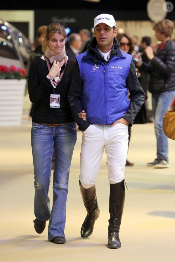 Athina Onassis et son mari Alvaro de Miranda lors du Gucci Paris Masters 2012 à Villepinte le 2 décembre 2012
