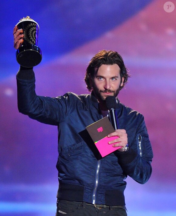 Bradley Cooper lors des MTV Movie Awards le 14 avril 2013