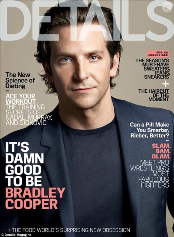 Bradley Cooper en couverture du magazine Details (édition mai 2013)