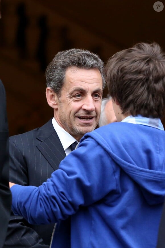 Nicolas Sarkozy à Neuilly-sur-Seine le 16 avril 2013.