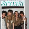 Daphné Bürki, enceinte, son compagnon Gunther Love, Anne Marivin et Axelle Laffont à la soirée de lancement du magazine Stylist à la Gaîté Lyrique à Paris, le 18 avril 2013.