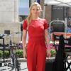 Jennifer Morrison sur le plateau de l'émission Extra à Los Angeles, le 18 avril 2013.