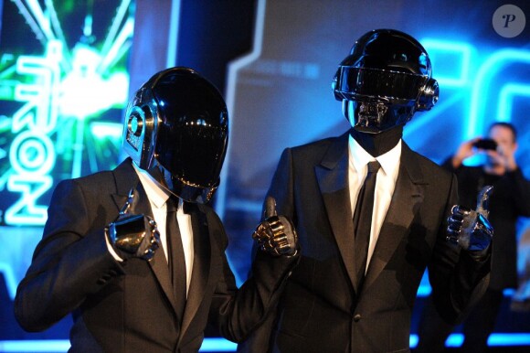 Daft Punk à Los Angeles, le 11 décembre 2010.