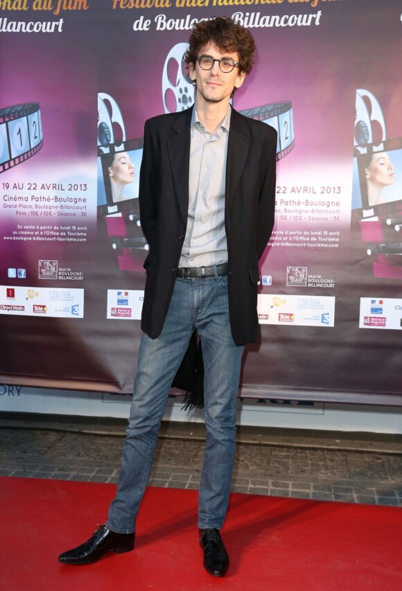 Hugo Gélin lors de la soirée d'ouverture du Festival international du film de Boulogne-Billancourt, le 19 avril 2013