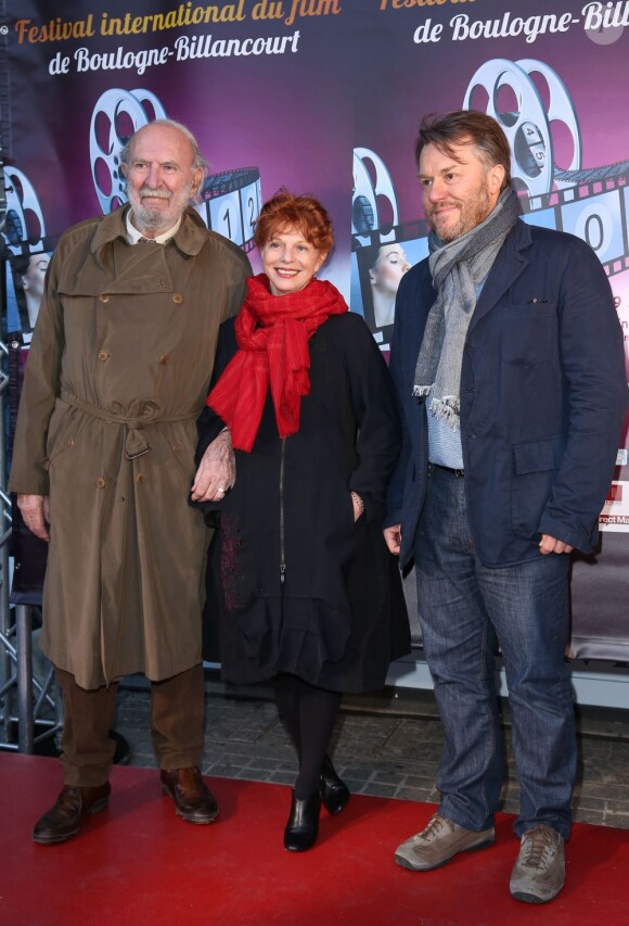 Jean Pierre Marielle et Agathe Natanson lors de la soirée d'ouverture du Festival international du film de Boulogne-Billancourt, le 19 avril 2013