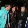 EXCLU : Adeline Blondieau et son compagnon Laurent Hubert discutent Jean-Jacques Beinex lors de la soirée d'ouverture du Festival du film international de Boulogne-Billancourt, le 19 avril 2013