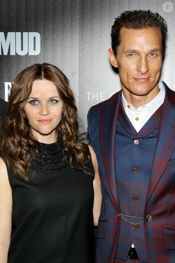 Reese Witherspoon et Matthew McConaughey  à la présentation du film Mud à New York, le 21 avril 2013. La star a fait une apparition glamour le lendemain de son arrestation.