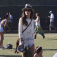 Le top Alessandra Ambrosio assiste au festival de Coachella le 21 avril 2013. Elle est accompagnée de sa fille Anja et son fiancé Jamie Mazur
