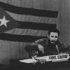 Photo d'archive de Fidel Castro pendant un discours à La Havane