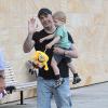 Exclu - John Travolta et son fils Benjamin à Sydney, le 18 avril 2013.