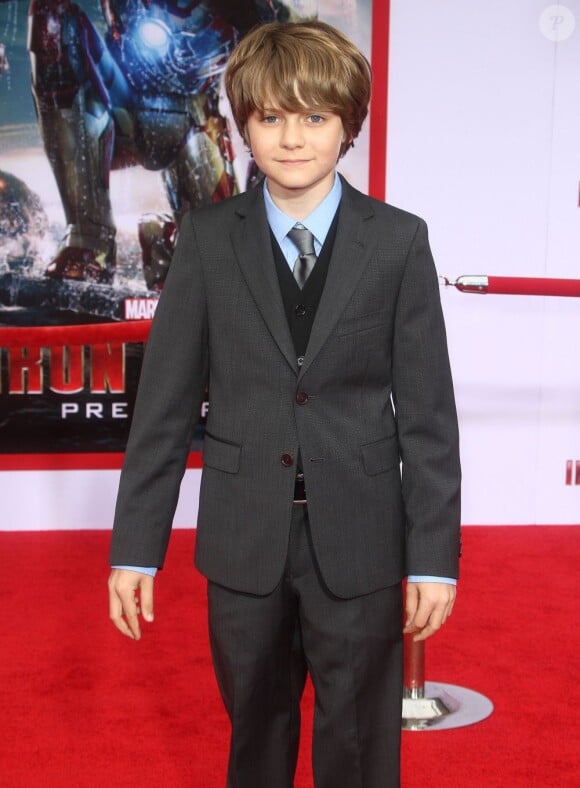 Ty Simpkins lors de l'avant-première du film Iron Man 3 à Hollywood (Los Angeles) le 24 avril 2013