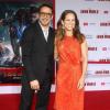 Robert Downey Jr et sa femme Susan lors de l'avant-première du film Iron Man 3 à Hollywood (Los Angeles) le 24 avril 2013