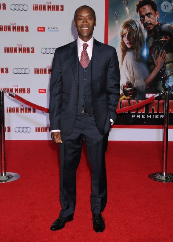 Don Cheadle lors de l'avant-première du film Iron Man 3 à Hollywood (Los Angeles) le 24 avril 2013