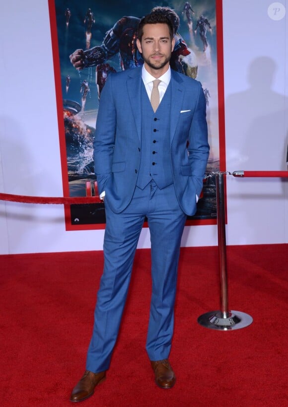 Zachary Levi lors de l'avant-première du film Iron Man 3 à Hollywood (Los Angeles) le 24 avril 2013