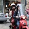 Aurora Ramazzotti, fille d'Eros Ramazzotti et Michelle Hunziker, dans les rues de Milan le 18 avril 2013
