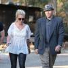 Britney Spears en compagnie de son petit ami David Lucado dans les rues de Los Angeles, le 25 avril 2013.