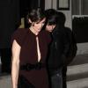 Keira Knightley et son fiancé James Righton quittent le restaurant 34 à Londres le 31 janvier 2012.