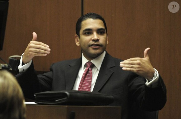 Le detective Orlando Martinez lors du procès de Conrad Murray à Los Angeles le 24 octobre 2011.
