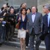Gerard Depardieu et Jacqueline Bisset sur le tournage du film "The June Project d'Abel Ferrara à New York le 3 mai 2013.