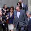Gerard Depardieu et Jacqueline Bisset sur le tournage du film "The June Project d'Abel Ferrara à New York le 3 mai 2013.
