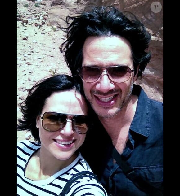 Lana Parrilla et son fiancé Fred Di Blasio. Mai 2013.