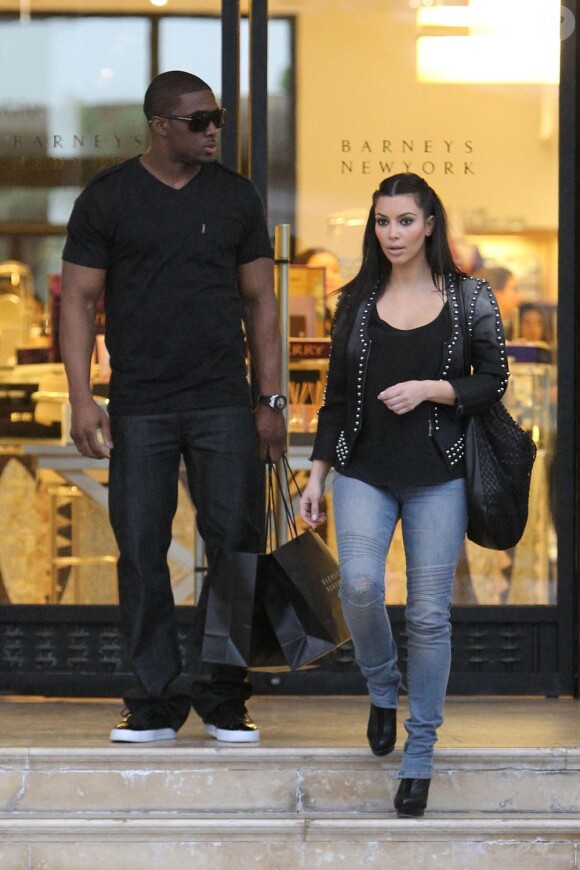 Kim Kardashian et Reggie Bush à Beverly Hills le 24 février 2010