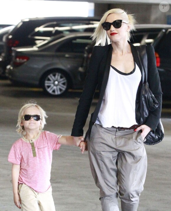 Gwen Stefani emmène son fils Zuma chez le médecin à Los Angeles le 12 avril 2013.