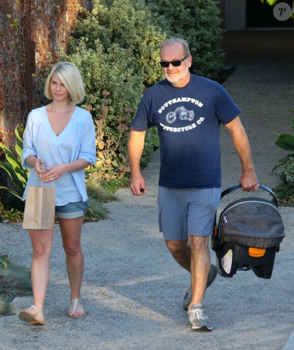 Kelsey Grammer, sa femme Kayte et leur fille Faith quittent un spa à Beverly Hills, le 31 janvier 2013.