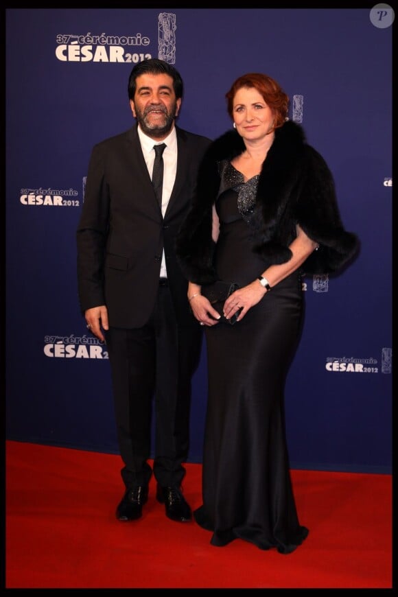 Alain Attal et sa compagne aux César du Cinéma 2012.