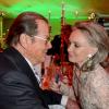 Sir Roger Moore et sa femme Kristina lors d'un dîner à Berlin, le 12 mai 2013.