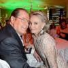 Sir Roger Moore et sa femme Kristina lors d'un dîner à Berlin, le 12 mai 2013.