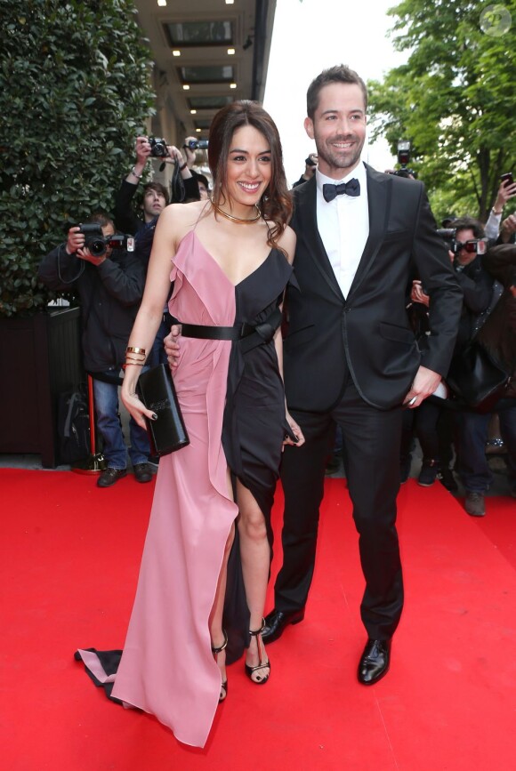 Sofia Essaïdi et Emmanuel Moire à la 4e édition du Global Gift Gala au George-V à Paris le 13 mai 2013.
