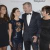 Eva Longoria, Pierre Lemarchal avec sa femme Laurence et sa fille Leslie à la 4e édition du Global Gift Gala au George V à Paris, le 13 mai 2013.
