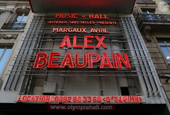 Premier Olympia d'Alex Beaupain, à Paris, le 13 mai 2013.