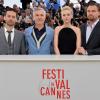 Tobey Maguire, le réalisateur Baz Luhrmann, Carey Mulligan, Leonardo Dicaprio lors du photocall du film Gatsby le Magnifique au 66e Festival International du Film de Cannes le 15 mai 2013.