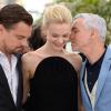 Leonardo DiCaprio, Carey Mulligan et Baz Luhrmann pendant le photocall pour le film Gatsby le Magnifique au 66e Festival International du Film de Cannes le 15 mai 2013.