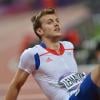 Christophe Lemaître lors de son échec en finale du 200m des Jeux olympiques de Londres le 9 août 2012