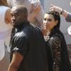 Kim Kardashian et Kanye West à Beverly Hills, le 10 mai 2013.