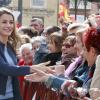 La princesse Letizia d'Espagne en déplacement dans la région de la Rioja, pour une exposition et un séminaire, le 16 mai 2013