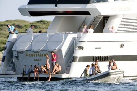 La famille royale d'Espagne sur le yacht Fortuna en 2006