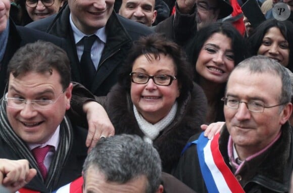 Christine Boutin à la manifestation des opposants au mariage pour tous à Paris, 13 janvier 2013.