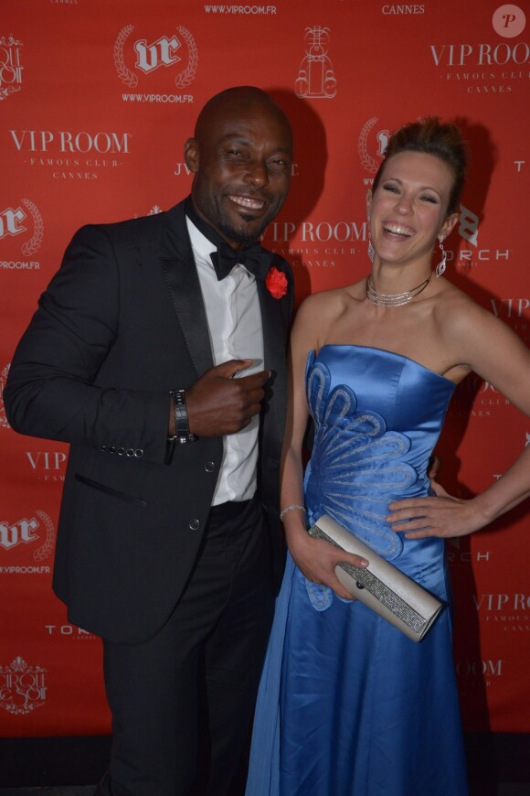 Lorie et Jimmy Jean-Louis à la soirée d'ouverture du VIP Room à Cannes le 15 mai 2013.