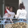 Aishwarya Rai et sa fille Aaradhya à l'Hôtel Martinez, à Cannes le 19 mai 2013.