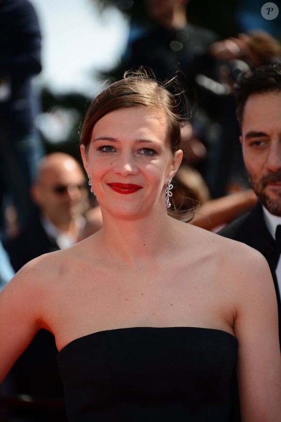 Céline Sallette lors de la montée des marches du film Un château en Italie au Festival de Cannes le 20 mai 2013