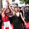 Marisa Bruni Tedeschi (Borini) et Valeria Bruni Tedeschi - Montee des marches du film "Un chateau en Italie" lors du 66 eme Festival du film de Cannes - Cannes 20/05/2013