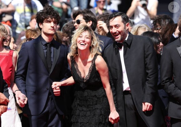 Louis Garrel, Valeria Bruni Tedeschi et Filippo Timi - Montee des marches du film "Un chateau en Italie" lors du 66 eme Festival du film de Cannes - Cannes 20/05/2013
