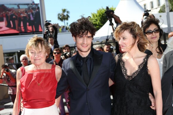 Marisa Bruni Tedeschi (Borini), Louis Garrel et Valeria Bruni Tedeschi - Montee des marches du film "Un chateau en Italie" lors du 66 eme Festival du film de Cannes - Cannes 20/05/2013