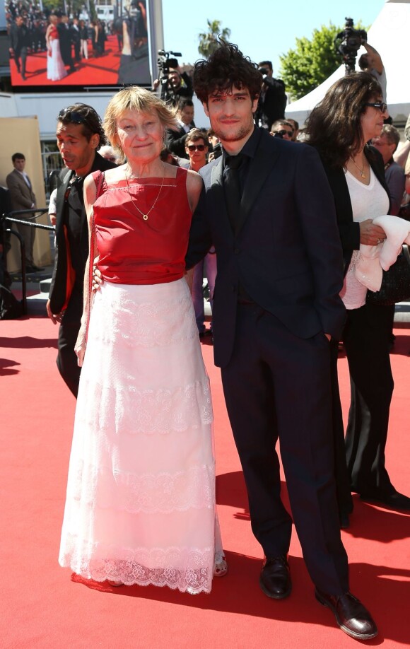 Marisa Bruni Tedeschi (Borini) et Louis Garrel - Montee des marches du film "Un chateau en Italie" lors du 66 eme Festival du film de Cannes - Cannes 20/05/2013