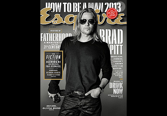 Brad Pitt en couverture d'Esquire magazine - juin 2013