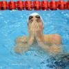 Yannick Agnel lors de sa victoire en finale du 200 m nage libre aux Jeux olympiques de Londres le 29 juillet 2012